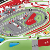 Isometric map NASCAR Iowa speedway