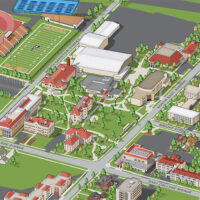 College Birds Eye Campus Map